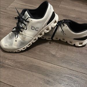 On Running White and Black Sneakers